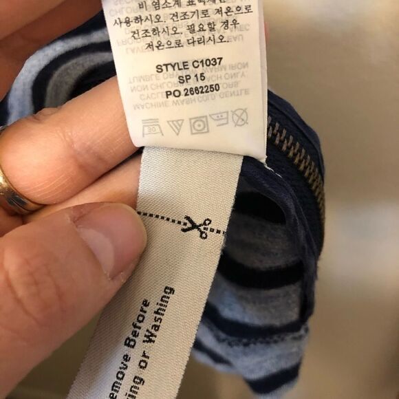 J Crew Stripe T Shirt Dress Long sleeves preppy minimalist capsule wardrobe XS - Picture 9 of 10